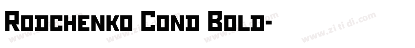 Rodchenko Cond Bold字体转换